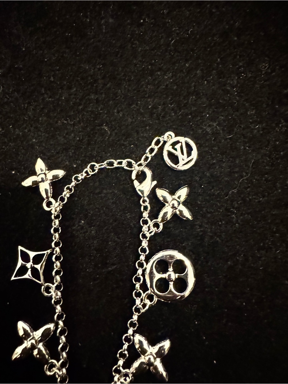 Louis Vuitton Silver Charm Monogram Bracelet - Silver - Picture 3 of 3